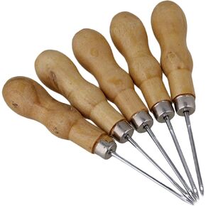 Bstinay 5X Handwork Sewing Awl Stitcher Shoe Repair Tool for Leather DIY Sewing Repair