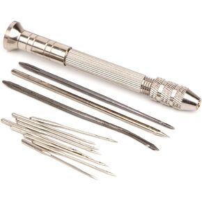 PUZOU DIY Handmade Tool, Factory Lock Stitch Stitcher Kit Shoe Repair Canvas Leather, Repairing Sewing Awl Automatic Craft Super,Carving Wax Line Hand Art Two Needles Machine