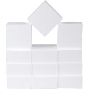 Silverlake Craft Foam Block - 6 Pack of 8x12x2 EPS Polystyrene Blocks for Crafting, Modeling, Art Projects and Floral Arrangements - Sculpting Sheets for DIY School & Home Art Projects