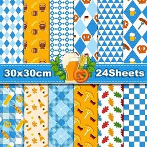 24 Sheets Watercolor Forest Scrapbook Paper Double-Sided 30x30cm Willow Green Forest Christmas Tree Elk Pine Leaves Pattern Paper Folded Flat for Card Making Scrapbook Photo Album Decor