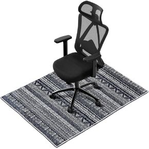 Office Chair Mat, Chair Mat with Non-Slip Backing, 36x48 Desk Chair Mat for Scratch Prevention, Easy-to-Clean Chair Mat for Hardwood Floor, Office Rug with Lock Edge, Noise-Reduced Chair Mats, Black