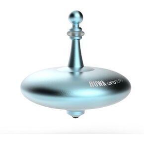 Ruwa | Metal Spinning Fidget Toy Top | Inspired by The 1994 Ruwa, Zimbabwe UFO Incident | Aluminum in Diode Blue