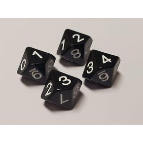 Spindown d10 Dice (4 Pack) Great for Magic: The Gathering