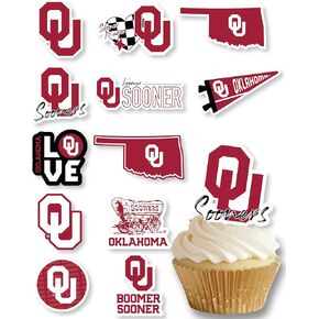 Penn State Cupcake Toppers (24 Pcs) Penn State University Party Supplies for Football Tailgating, Birthday Party Decor, Graduation Party Decorations PSU Cake Toppers (Penn State Nittany Lions)