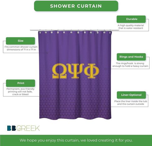 البائع الرسمي Bad Bananas BBGreek Omega Psi Phi - ستارة الحمام - الدرع الكلاسيكي - أدوات الأخوة in Kuwait