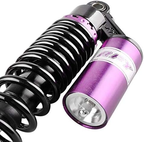 Mallofusa 13.5 Inch 340mm Pair Motorcycle Shock Absorbers Air Rear Suspension Universal Compatible for Honda Suzuki Yamaha Kawasaki Black Purple in Saudi Arabia