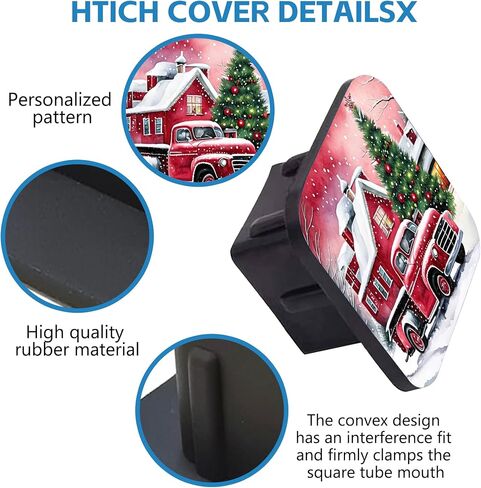 Oasis Island Palm Trees Trailer Hitch Cover Glowing Lights Tow Hitch Cove Universal 2" Heavy Duty Trailer Hitch Tube Rubber Covers,Square Hitch Cover Plug Cap for Trucks SUV in Saudi Arabia