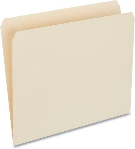 Universal UNV12110EE Straight Top Tab File Folders - Letter Size, Manila (100/Box) in Saudi Arabia