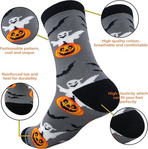 Roszwtit Holiday Crew Socks Seasonal Holiday Medium Stockings Soft Warm Knitted Sock Gifts for Men and Women in Kuwait