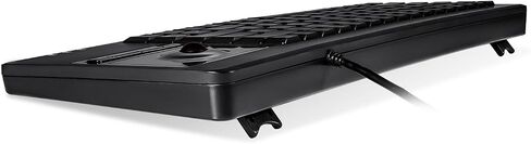 Perixx PERIBOARD-515H لوحة مفاتيح USB سلكية مع لوحة لمس، محورين، تخطيط باللغة الإنجليزية الأمريكية، أسود in Kuwait