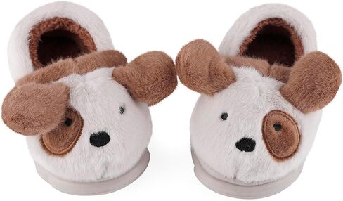 ESTAMICO Girls Cute Cartoon Slippers with Memory Foam Kids Plush Warm Winter House Shoes in Saudi Arabia