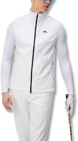 2024 J.Lindeberg Ash Light Packable سترة جولف بيضاء كبيرة in Kuwait