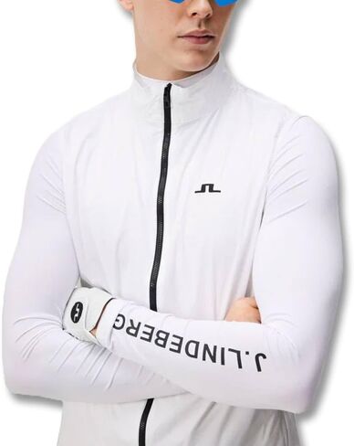 2024 J.Lindeberg Ash Light Packable سترة جولف بيضاء كبيرة in Kuwait