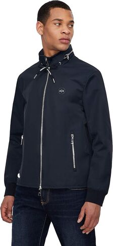 Armani Exchange Men's Cotton Nylon Zip Up Blouson Jacket in Saudi Arabia