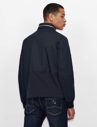 Armani Exchange Men's Cotton Nylon Zip Up Blouson Jacket in Saudi Arabia