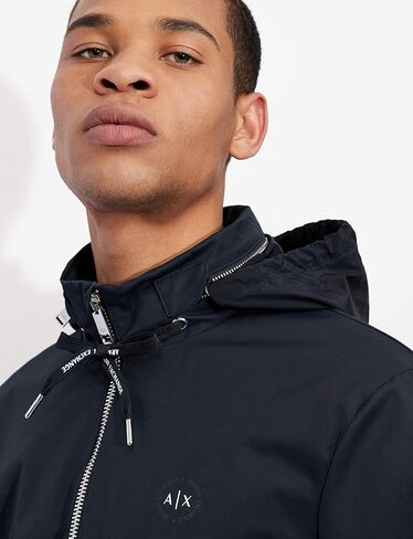 Armani Exchange Men's Cotton Nylon Zip Up Blouson Jacket in Saudi Arabia