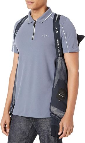 Armani Exchange Men's Cotton Nylon Zip Up Blouson Jacket in Saudi Arabia