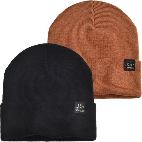 SOMALER Beanie for Women Men Unisex Cuffed Knit Beanie Winter Hats for Womens Mens Beanies Skull Cap in Saudi Arabia