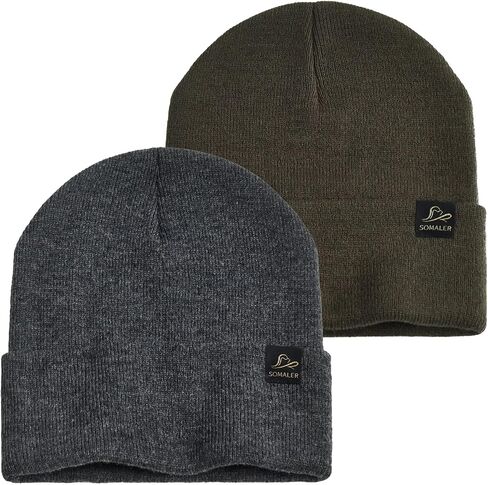 SOMALER Beanie for Women Men Unisex Cuffed Knit Beanie Winter Hats for Womens Mens Beanies Skull Cap in Saudi Arabia
