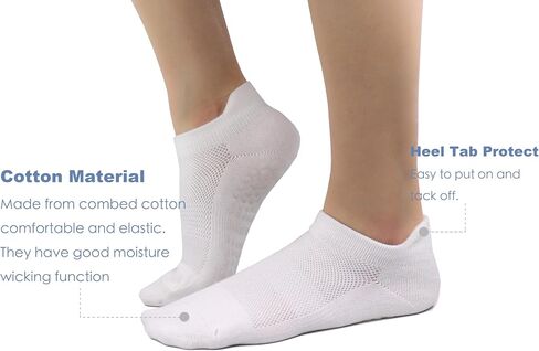 Tamlien Yoga Socks, Pilates Grip Socks Non-Slip Socks for Yoga, Barre, Sports Home Socks Barefoot Pregnant Crew Socks in Kuwait