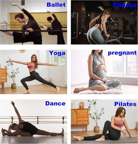 Tamlien Yoga Socks, Pilates Grip Socks Non-Slip Socks for Yoga, Barre, Sports Home Socks Barefoot Pregnant Crew Socks in Kuwait