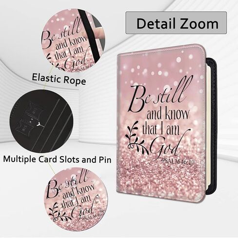 Passport Holder for Travel with Luggage Tag, PU Leather Passport Wallet with RFID Blocking for Women Men, Multi Card Slot Passport Cover Case, Sunflowers and Butterflies in Bloom in Kuwait