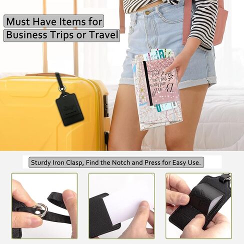Passport Holder for Travel with Luggage Tag, PU Leather Passport Wallet with RFID Blocking for Women Men, Multi Card Slot Passport Cover Case, Sunflowers and Butterflies in Bloom in Kuwait