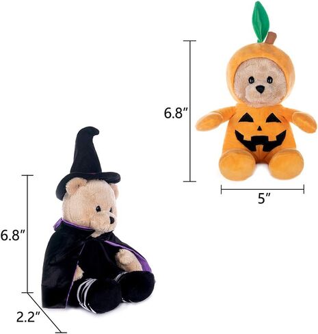 My OLi Halloween Stuffed Animal Plush Toys Plush Bat Pumpkin Plush Cat Halloween Ornaments Gift for Kids Boys Girls in Saudi Arabia