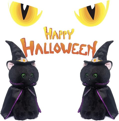 My OLi Halloween Stuffed Animal Plush Toys Plush Bat Pumpkin Plush Cat Halloween Ornaments Gift for Kids Boys Girls in Saudi Arabia