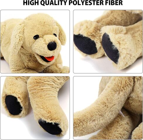 LotFancy Dog Stuffed Animals Plush, 21" Soft Cuddly Golden Retriever Plush Toys, Large Stuffed Dog, Puppy Dog Stuffed Animals, Mother's Day, Birthday, Easter Gift, for Kids, Pets, Girls in Saudi Arabia