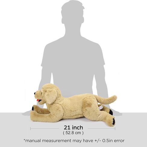 LotFancy Dog Stuffed Animals Plush, 21" Soft Cuddly Golden Retriever Plush Toys, Large Stuffed Dog, Puppy Dog Stuffed Animals, Mother's Day, Birthday, Easter Gift, for Kids, Pets, Girls in Saudi Arabia