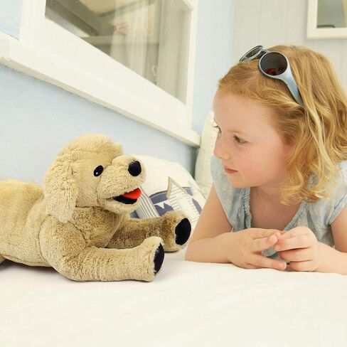 LotFancy Dog Stuffed Animals Plush, 21" Soft Cuddly Golden Retriever Plush Toys, Large Stuffed Dog, Puppy Dog Stuffed Animals, Mother's Day, Birthday, Easter Gift, for Kids, Pets, Girls in Saudi Arabia