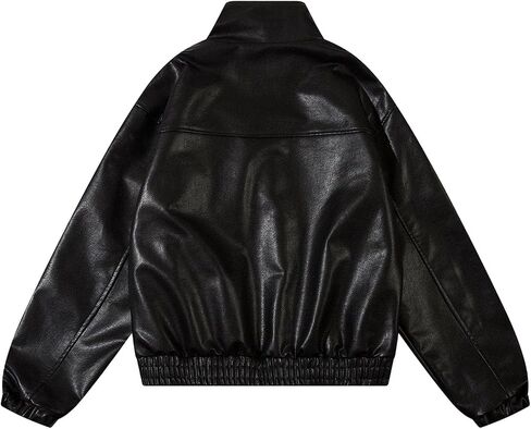 Aelfric Eden Womens Leather Jacket Faux Motorcycle Bomber Coats 2024 Fall Fashion Winter Outfits in Saudi Arabia