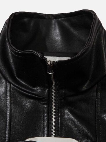 Aelfric Eden Womens Leather Jacket Faux Motorcycle Bomber Coats 2024 Fall Fashion Winter Outfits in Saudi Arabia