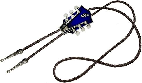 Moranse Western Cowboy Belt Buckles & Bolo Tie With Music Lover Guitarist Design 2 Pieces in Kuwait