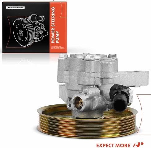 A-Premium Power Steering Pump, with Pulley, Compatible with Honda Accord 2008-2012, Accord Crosstour 2010-2011, Crosstour 2012, Pilot 2009-2011, V6 3.5L, Replace # 56110R70A11, 56110R70A12 in Saudi Arabia