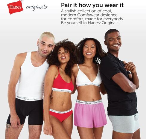قميص Hanes للسيدات Originals Rib Tank مكون من قطعتين، قطعة علوية مريحة من القطن المطاطي in Kuwait