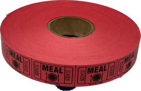 The Ticket Gurus-(4) Rolls of Meal Tickets (2000ct per Single roll) Consecutively Numbered Raffle Tickets in Saudi Arabia