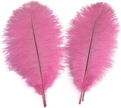 Sowder 5pcs Ostrich Feathers 16-18inch(40-45cm) Home Wedding Decoration (Gold) in Kuwait