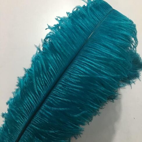 Sowder 5pcs Ostrich Feathers 16-18inch(40-45cm) Home Wedding Decoration (Gold) in Kuwait