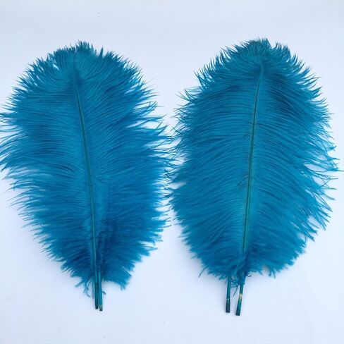 Sowder 5pcs Ostrich Feathers 16-18inch(40-45cm) Home Wedding Decoration (Gold) in Kuwait