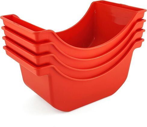 4 قطع من وعاء تصريف الزيت للعجلات، شاحنة بلاستيكية ووعاء عجلة مقطورة، وعاء تنقيط زيت قابل لإعادة الاستخدام للعجلات in Kuwait