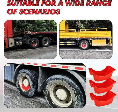 4 قطع من وعاء تصريف الزيت للعجلات، شاحنة بلاستيكية ووعاء عجلة مقطورة، وعاء تنقيط زيت قابل لإعادة الاستخدام للعجلات in Kuwait