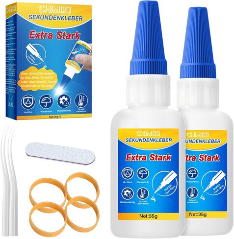 Ceramic Glue Repair Kit, 35g X 2, Clear Liquid, Strong Bonding Adhesive for Porcelain, Pottery, Clay, Glass, Plastic, Metal, Rubber Repair in Saudi Arabia