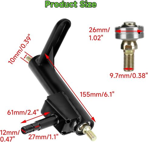Right Steering Knuckle Spindle Compatible with Coleman KT196 Go Kart CK196-T 196cc 6.5HP Gas Powered 4 Wheeler Quad Racing DIY Cart Go Kart Suspension Parts Strut Spindle Ball Joint Assembly in Saudi Arabia