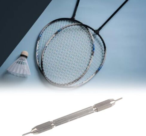 Badminton Racket Threading Tool, Stainless Steel Racket Eyelets Grommets Nail Cone Tool, Double Headed Badminton Racket Nail Cone for Sports in Saudi Arabia