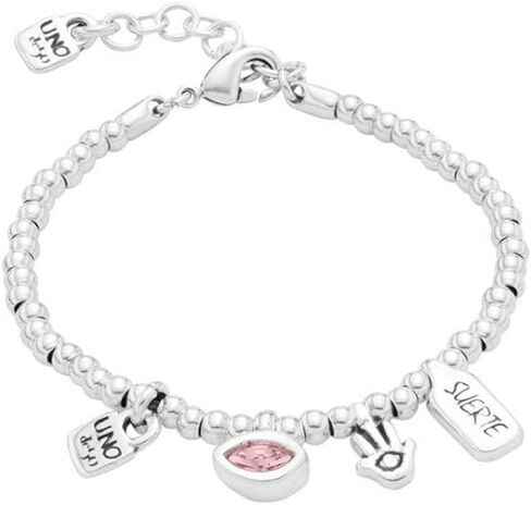 Elastic bracelet in metal clad with silver with SWAROVSKI® ELEMENTS. in Kuwait