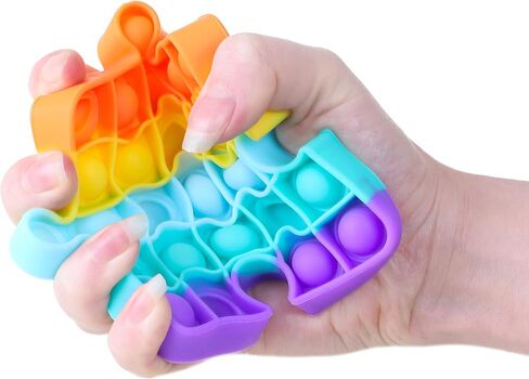Toyland® لعبة التململ الحسية على شكل منشار قوس قزح - اصنع منشار الفقاعات الخاص بك! in Kuwait