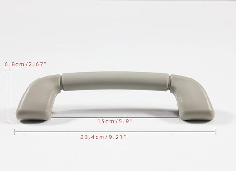 Auto Roof Pull Handle Grab Rail Grey with Hook for Toyota Camry 07-11 Avalon 05-12 OEM:74610-30240 (Front Left = Right Handrail Without Hook(Gray) 1Pcs) in Kuwait