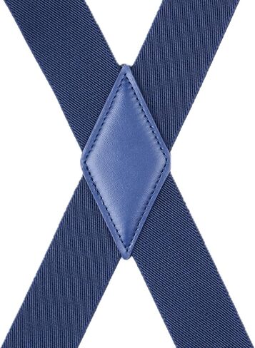 Mens Suspenders X Back Adjustable 1.4'' Wide with Heavy Duty Clips in Saudi Arabia